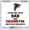 Atlanta Falcons Dad PNG Design