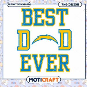 Best Dad Ever PNG Design Chargers