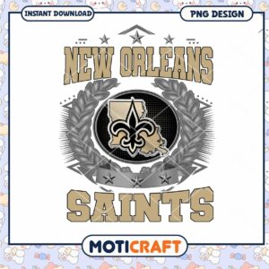 New Orleans Saints Logo Design Instant Download PNG New Orleans Saints Logo Design Instant Download PNG