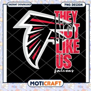 They Do Not Like Us Falcons PNG Digital Download Art