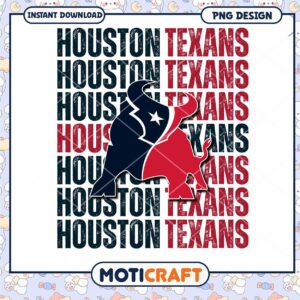 Houston Texans Bull Logo PNG Design Instant Download