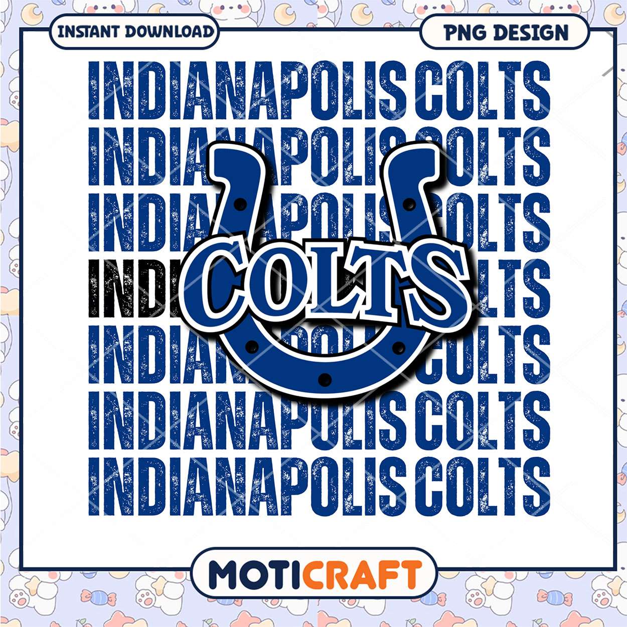 Indianapolis Colts Logo Graphic PNG Instant Download Design Indianapolis Colts Logo Graphic PNG Instant Download Design