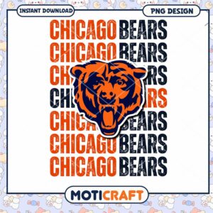 Chicago Bears PNG Design Instant Download Graphic Art