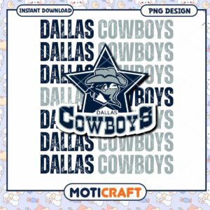 Dallas Cowboys PNG Design Instant Download for Fans