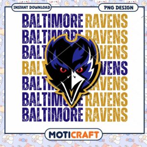 Baltimore Ravens PNG Design Instant Download Graphic