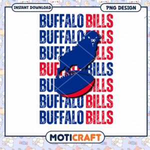 Buffalo Bills PNG Design for Fans Instant Download PNG