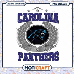 Carolina Panthers PNG Design for Instant Download Art