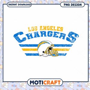 Los Angeles Chargers PNG Design Instant Download Art