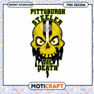 Pittsburgh Steelers Skull Design PNG Downloadable Art Pittsburgh Steelers Skull Design PNG Downloadable Art