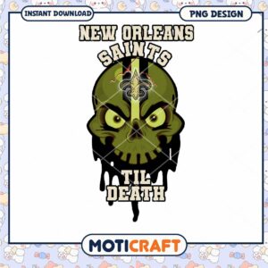 New Orleans Saints Skull Design PNG Instant Download New Orleans Saints Skull Design PNG Instant Download