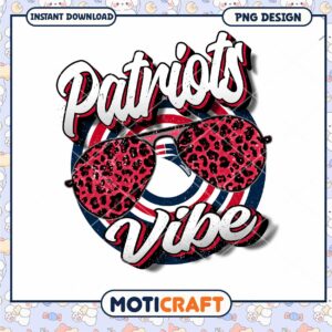 Patriots Vibe PNG Design with Retro Sunglasses Look Patriots Vibe PNG Design with Retro Sunglasses Look