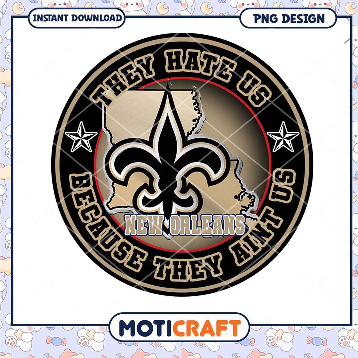 New Orleans Fleur de Lis Vintage Style PNG Design Download New Orleans Fleur de Lis Vintage Style PNG Design Download