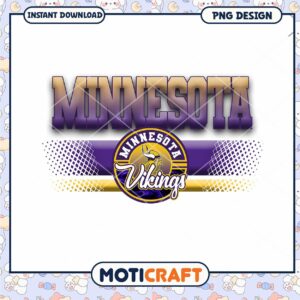 Minnesota Vikings PNG Design Instant Download Graphic