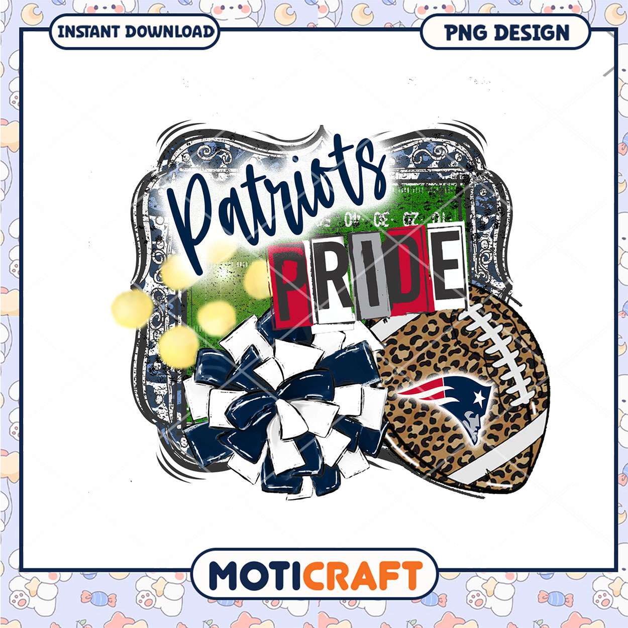 Patriots Pride Football PNG Design Instant Download Craft Patriots Pride Football PNG Design Instant Download Craft