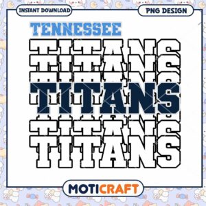 Tennessee Titans PNG Design for Instant Download Art