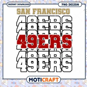 San Francisco 49ers PNG Digital Download Design Art San Francisco 49ers PNG Digital Download Design Art