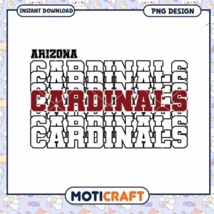 Arizona Cardinals PNG Design Instant Download Graphic