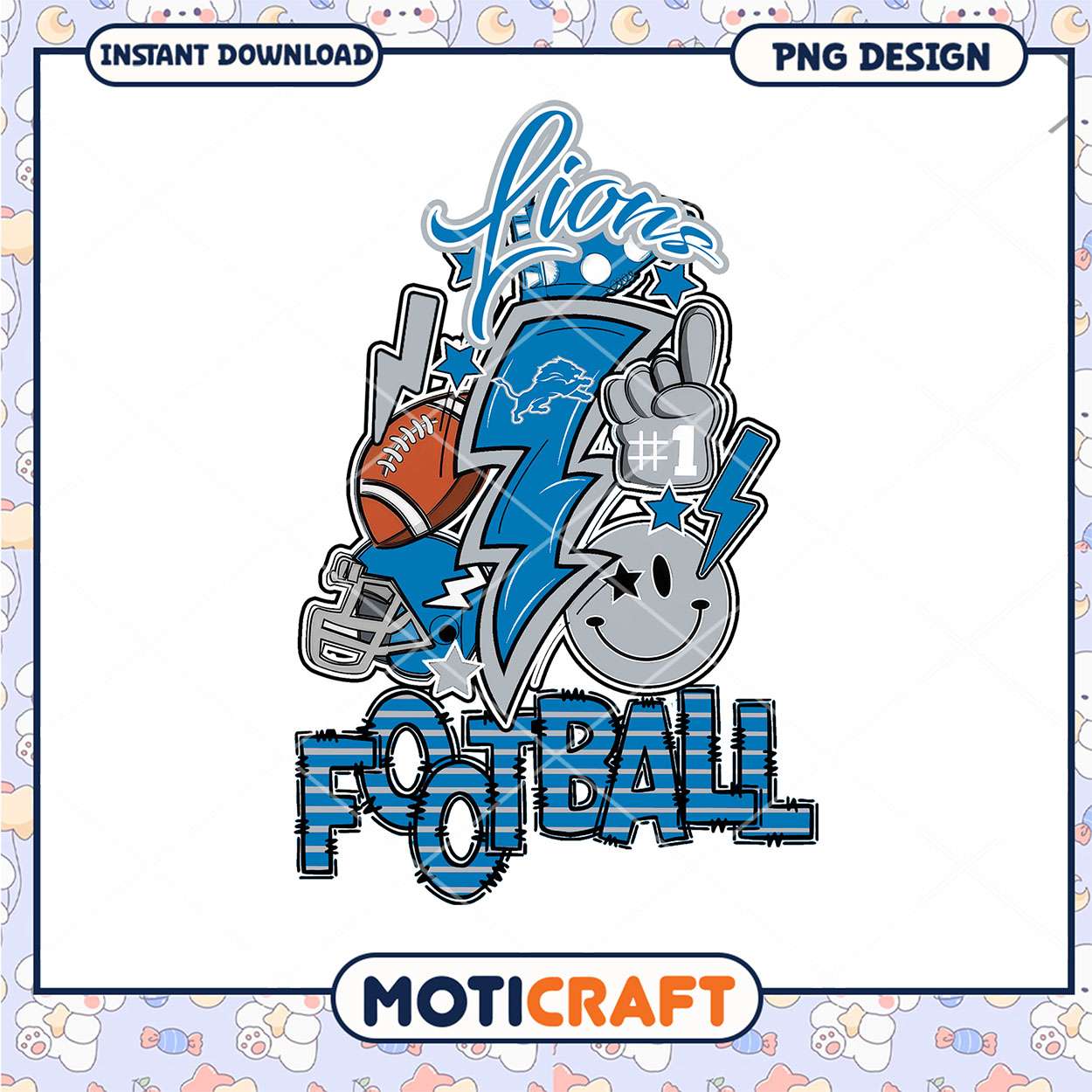 Detroit Lions Football PNG Graphic Design Download Detroit Lions Football PNG Graphic Design Download