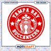 Tampa Bay Buccaneers Starbucks Style PNG Design Download