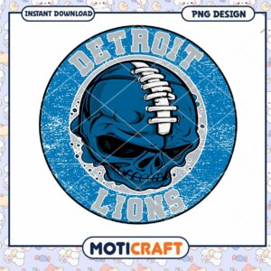 Detroit Lions Skull Football PNG Design for Download Detroit Lions Skull Football PNG Design for Download