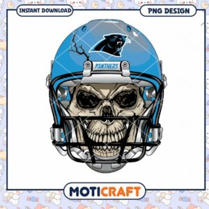 Carolina Panthers Skull Helmet PNG Digital Download Art Carolina Panthers Skull Helmet PNG Digital Download Art