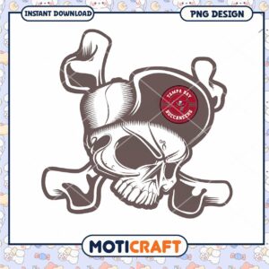 Tampa Bay Buccaneers Skull Design PNG for Download