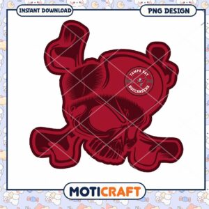 Tampa Bay Buccaneers Skull PNG Graphic for Fans