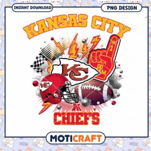 Kansas City Chiefs Football PNG Instant Download Design