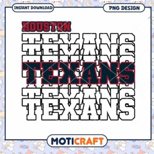 Houston Texans PNG Design Stacked Text