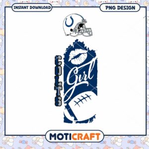 Colts Girl PNG Sublimation Design