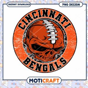 Cincinnati Bengals Skull PNG