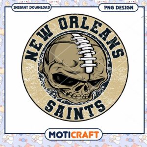 New Orleans Saints Skull PNG