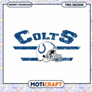 Colts Helmet PNG Design - Instant Download