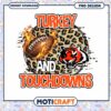 Turkey and Touchdowns PNG Design 2 Turkey and Touchdowns PNG Design