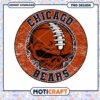 Chicago Bears Skull Football PNG Design 2 Chicago Bears Skull Football PNG Design