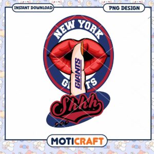 New York Giants Shhh PNG Design New York Giants Shhh PNG Design
