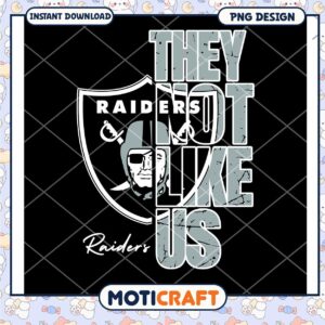 Raiders PNG They Not Like Us Design