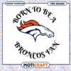 Denver Broncos Fan PNG Design