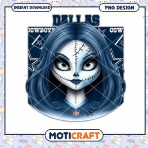 Dallas Cowboys Girl PNG Sublimation Design