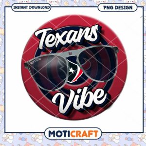 Texans Vibe Sunglasses PNG Design