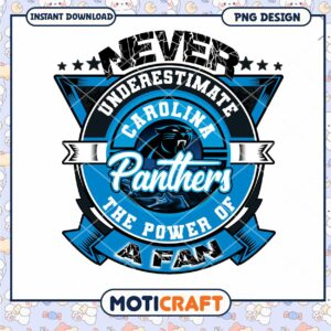 Carolina Panthers Power PNG Fan Design