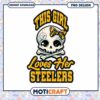 Pittsburgh Steelers Girl Skull PNG