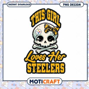 Pittsburgh Steelers Girl Skull PNG Pittsburgh Steelers Girl Skull PNG