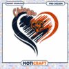 Chicago Bears Heart PNG Design 1 Chicago Bears Heart PNG Design