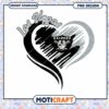 Las Vegas Raiders Heart PNG Design