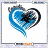 Carolina Panthers Heart PNG Design 2 Carolina Panthers Heart PNG Design