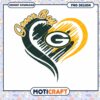 Green Bay Packers Heart PNG Design