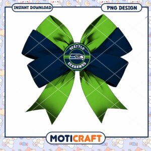 Seattle Seahawks Bow PNG Design Seattle Seahawks Bow PNG Design
