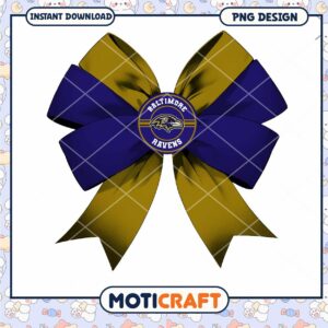 Baltimore Ravens Bow PNG Design Baltimore Ravens Bow PNG Design