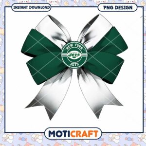 NY Jets Bow PNG Sublimation Design NY Jets Bow PNG Sublimation Design